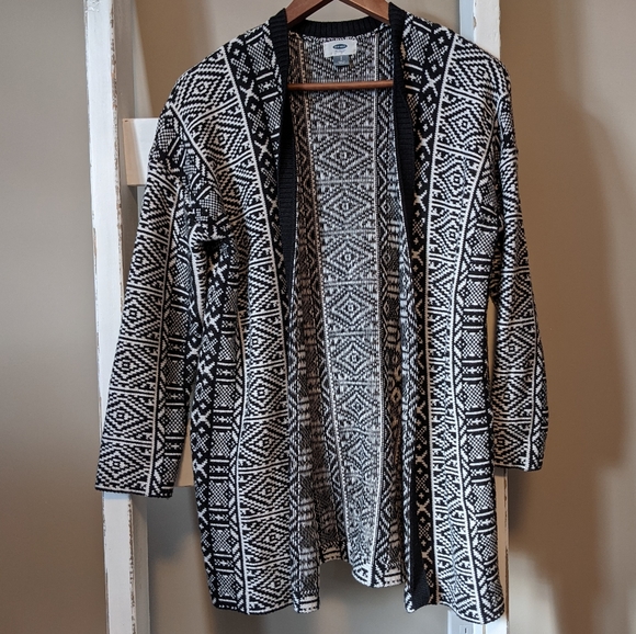 Old Navy Tribal Knit Cardigan, Size Small - Picture 1 of 3